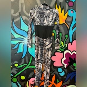Snakeskin jumpsuit. Super fun!!!